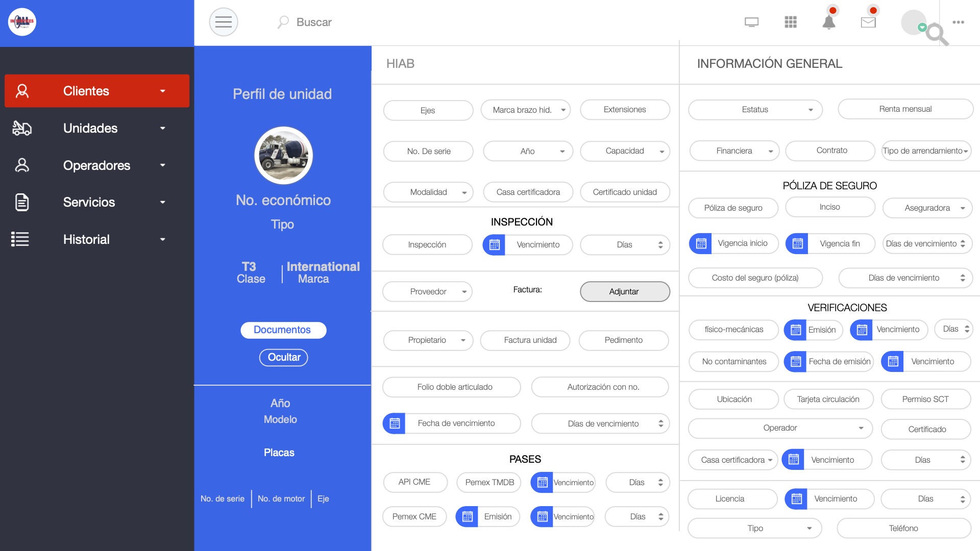 AIS – Control de Unidades